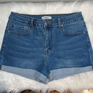 Classic Blue Denim Women's Shorts